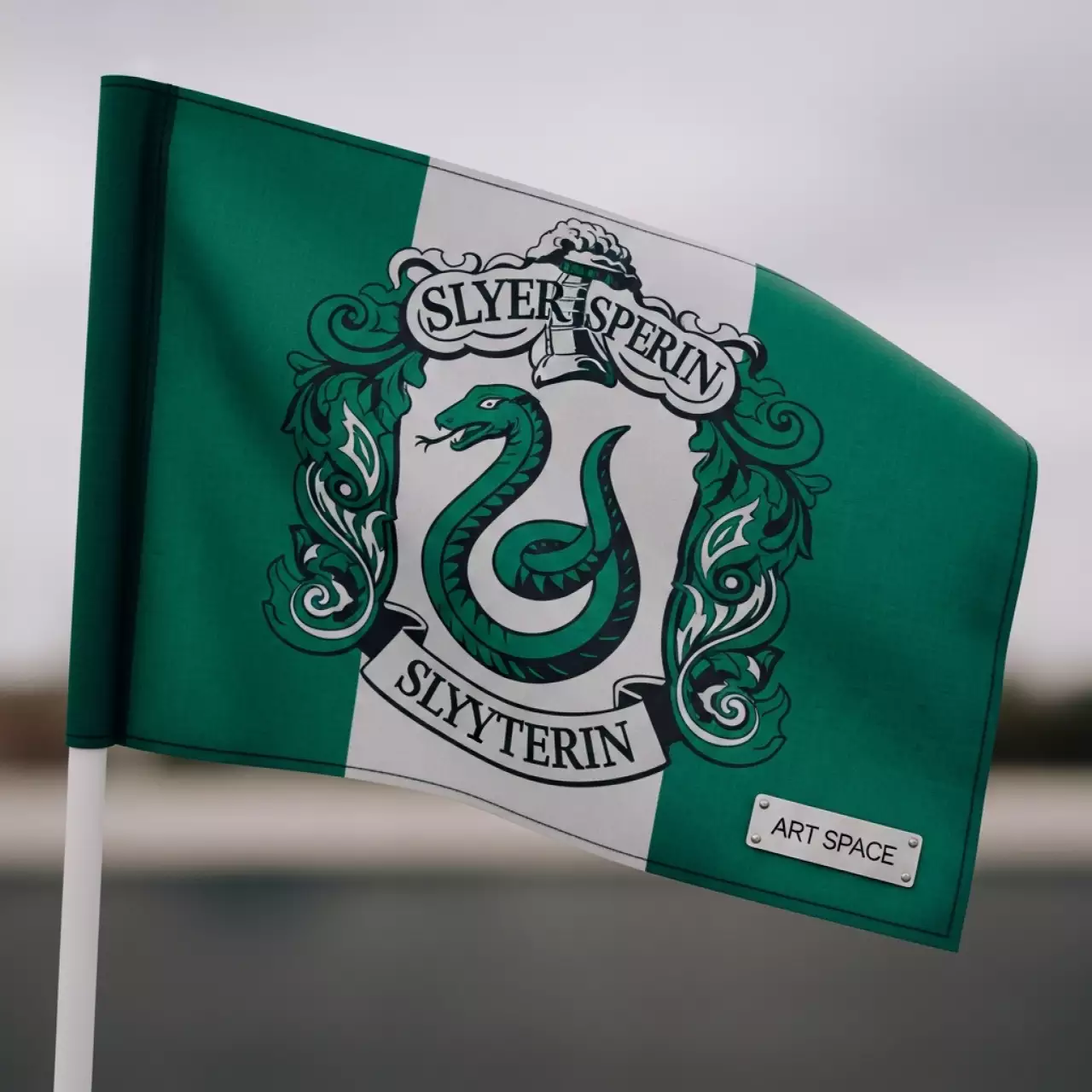 Аренда Флаг двухсторонний факультета Слизерин в Поляна 1389 Отель и Спа — ART SPACE