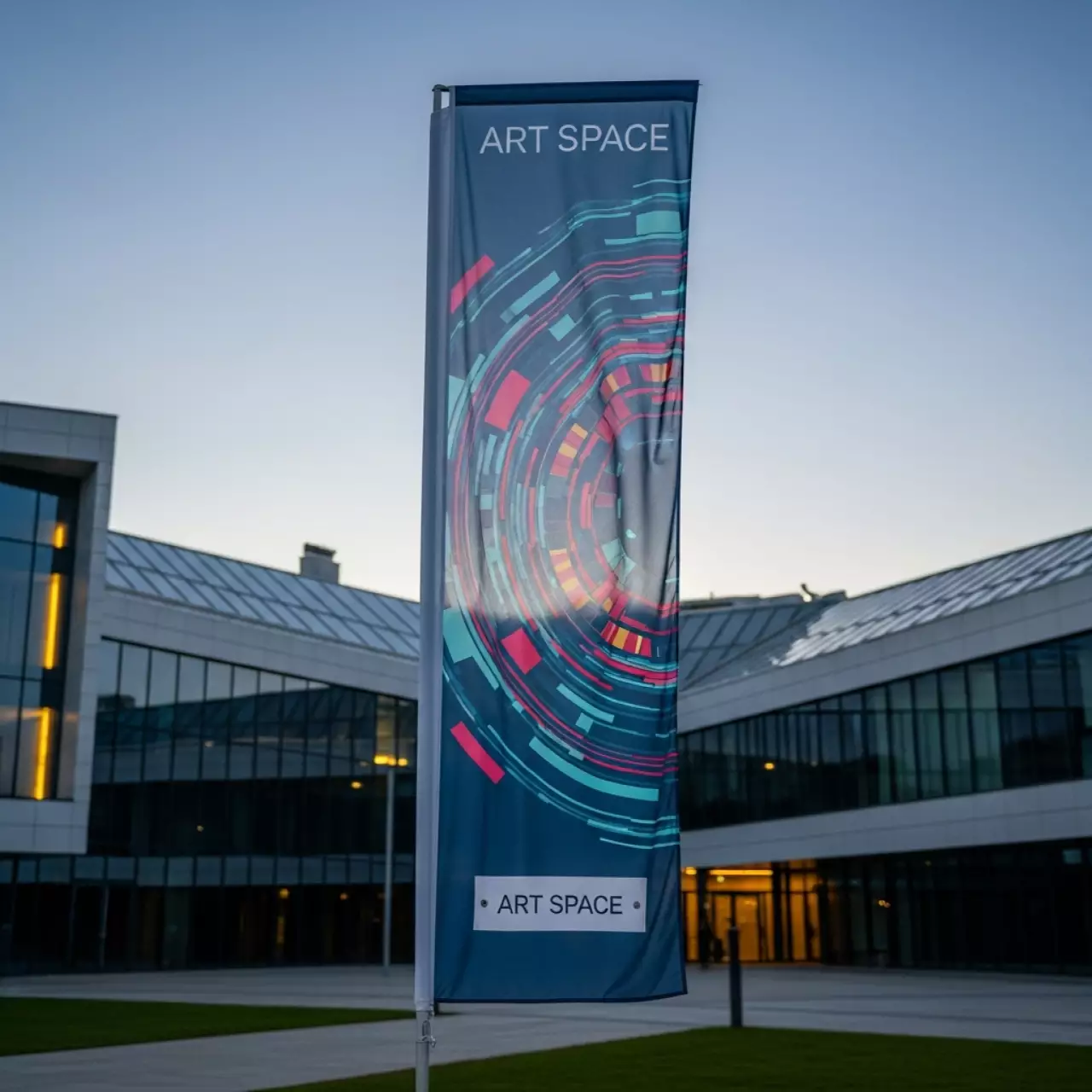 Аренда Флаг с двусторонней печатью 3 метра в Gamma Sirius — ART SPACE