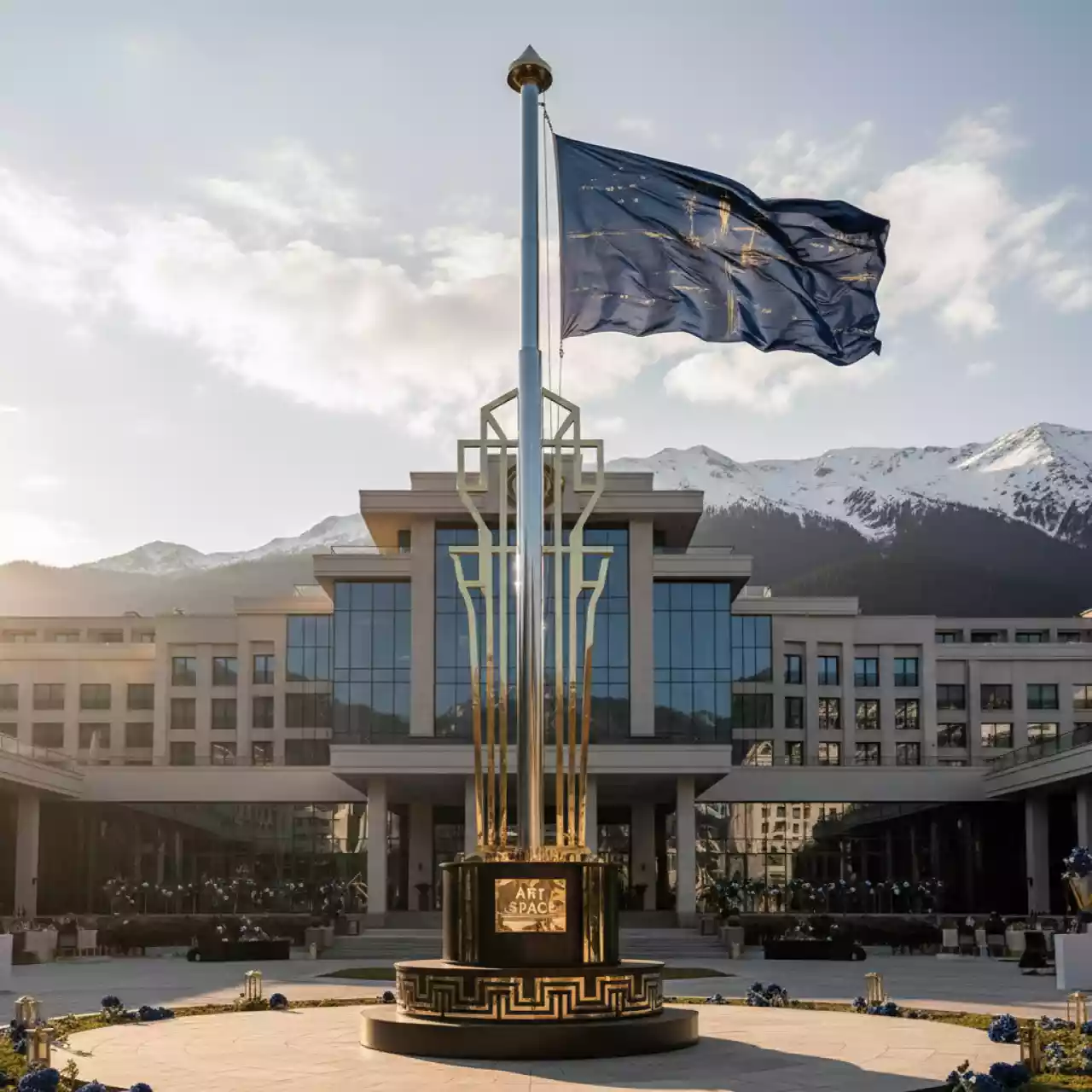 Аренда Флагшток с подъемным механизмом в Golden Tulip Rosa Khutor — ART SPACE