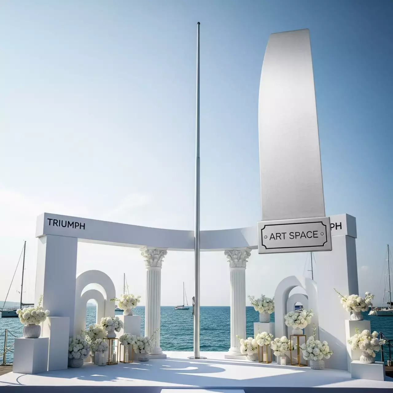 Аренда Флагшток Триумф 12 м на парусной регате (Сочи) — ART SPACE