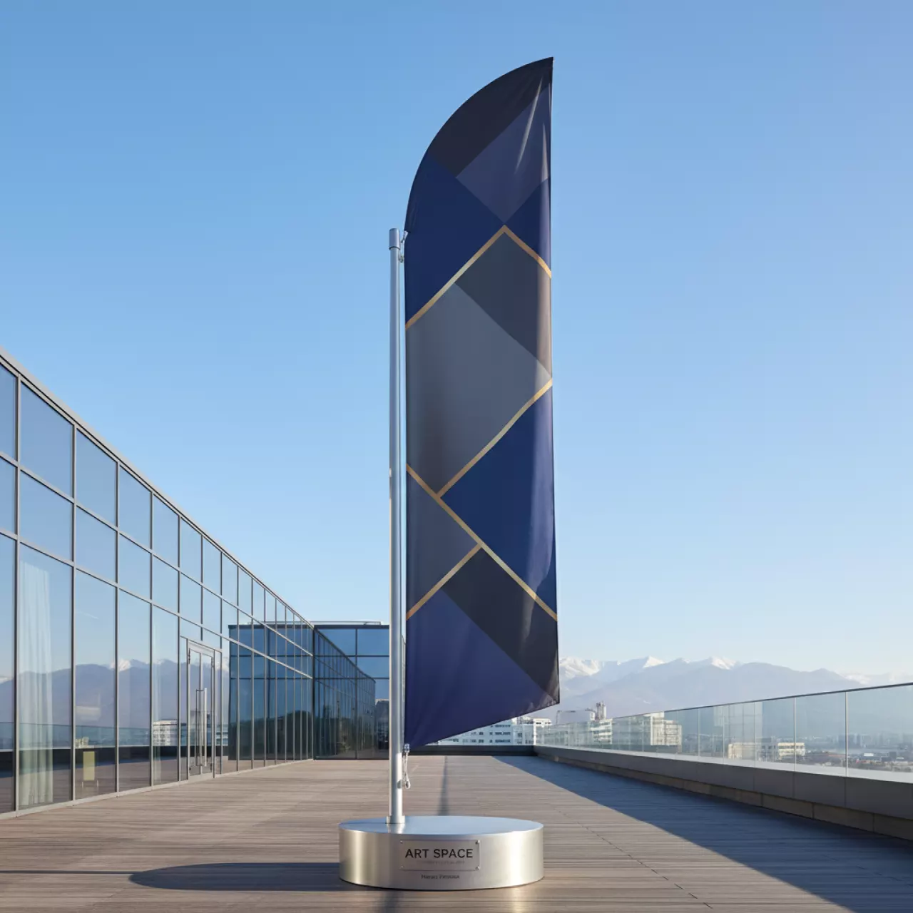 Аренда Флагшток виндер Парус 2,5 м в Grand Karat Sochi — ART SPACE