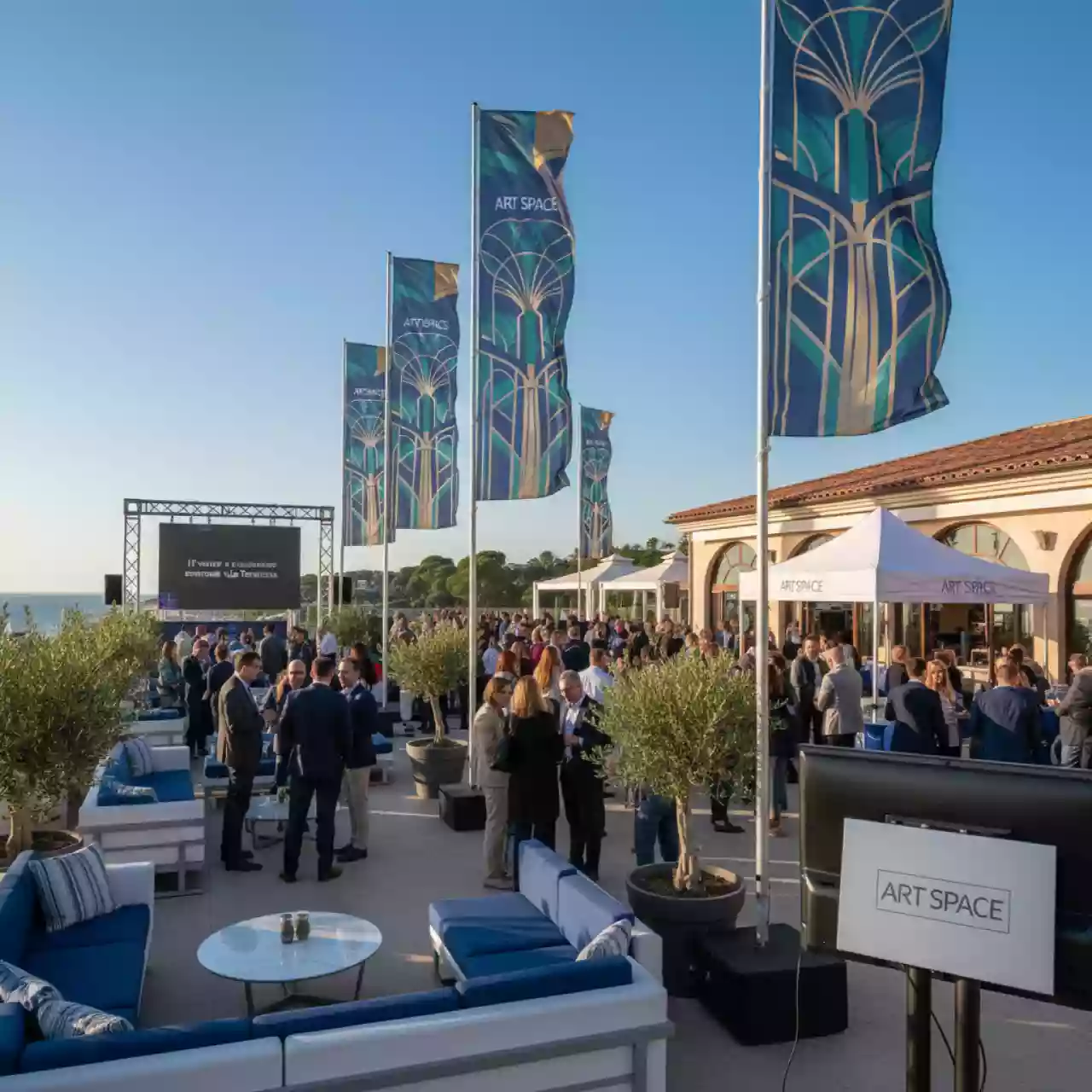 Аренда Флагшток виндер Парус в ресторане «La Terrazza» — ART SPACE