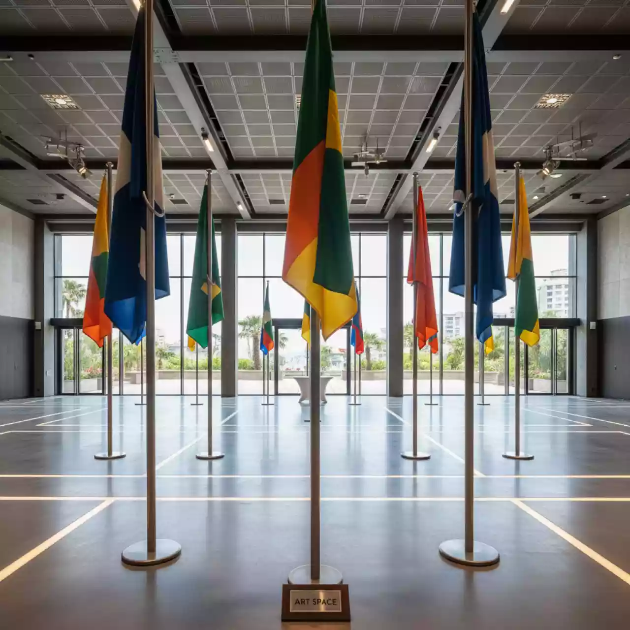 Аренда Флагштоки мачты для флагов в конгресс-холле отеля Жемчужина — ART SPACE