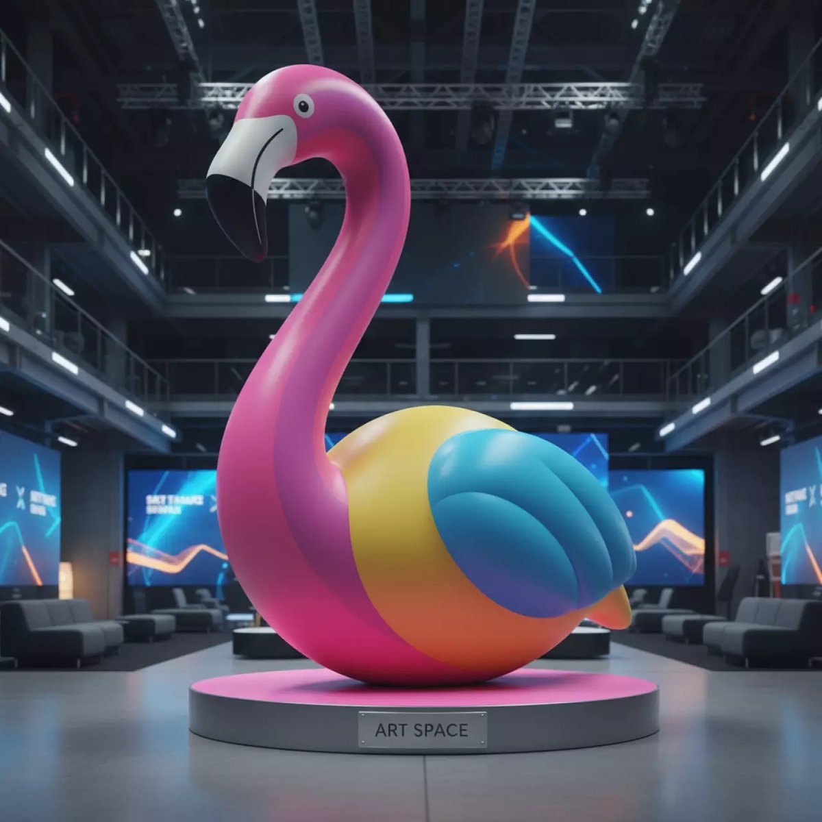 Аренда Фламинго надувной в VK Stadium Sirius — ART SPACE