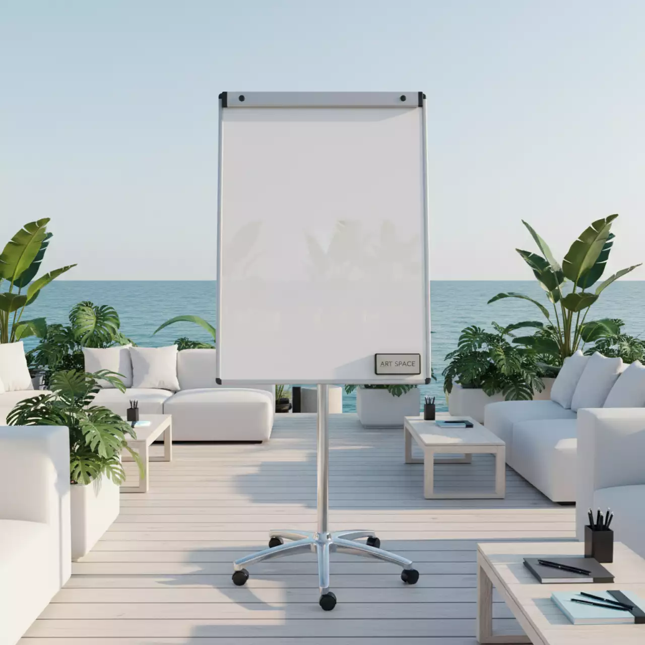 Аренда Флипчарт мобильный Brauberg 70х100 см 235527 на пляжных клубах Хосты — ART SPACE