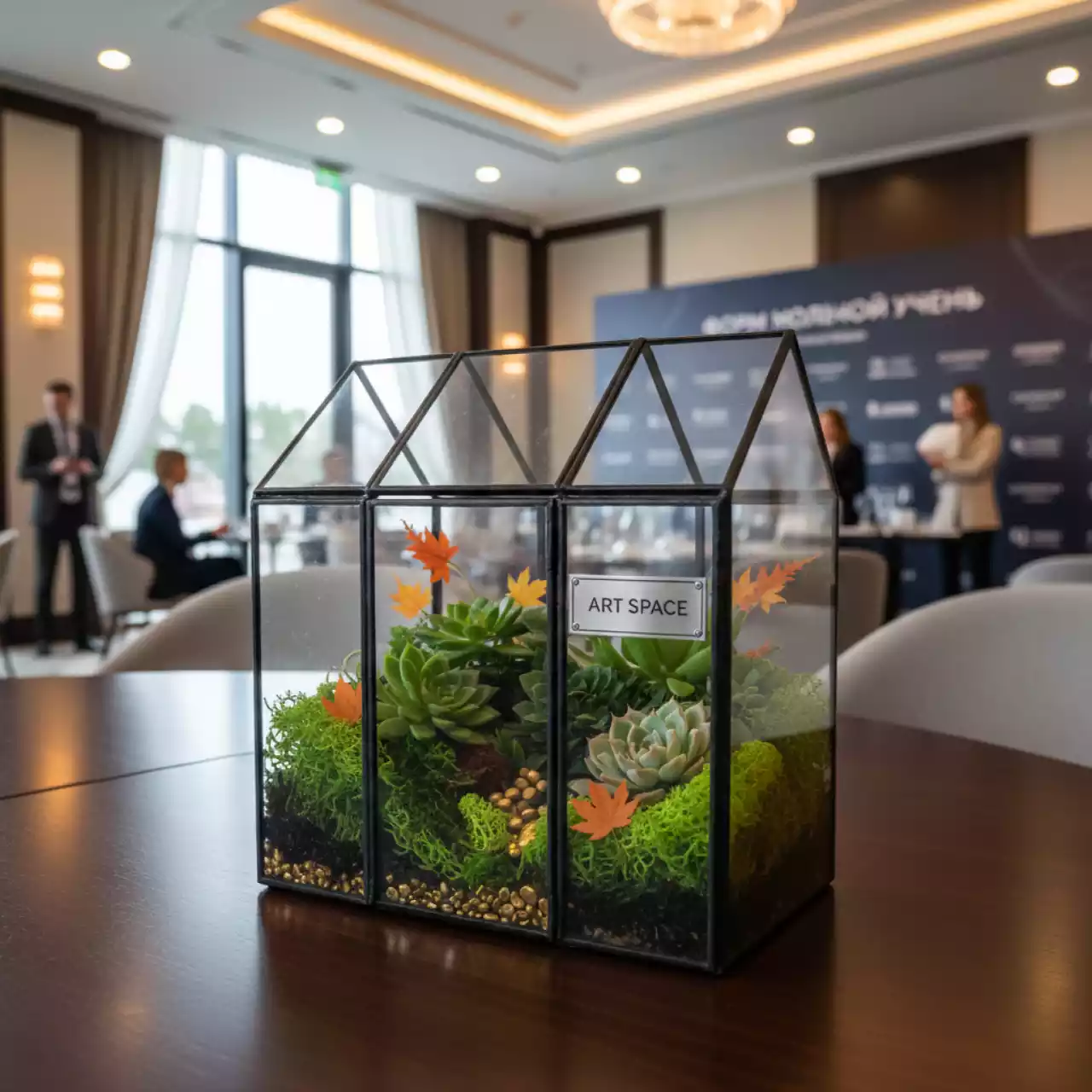 Аренда Флорариум домик 22х17х18,5 см в Courtyard by Marriott Sochi — ART SPACE