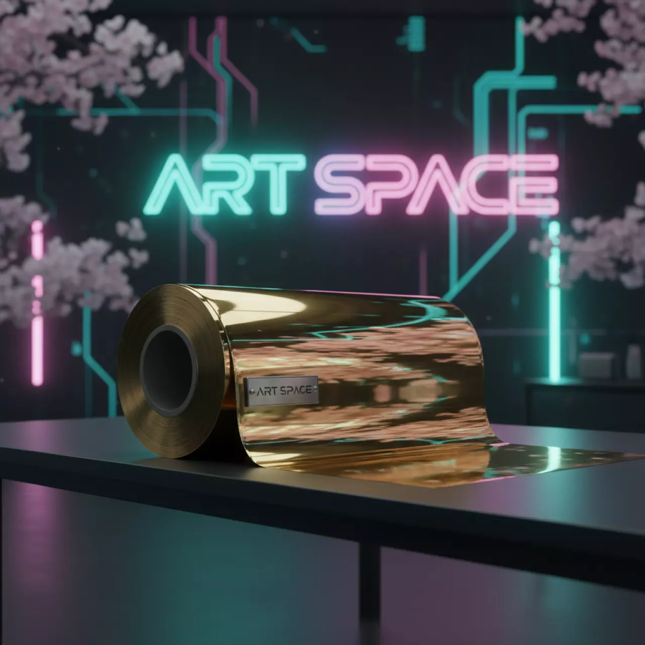 Аренда Фольга для фольгирования на ламинаторе HX760 Gold 101 золотая 210 мм 120 м в парке «Ривьера» — ART SPACE