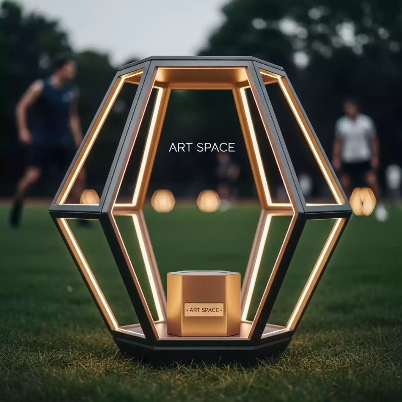 Аренда Фонарь новогодний Winter Glade Шестигранный F25 1 в парке «Ривьера» — ART SPACE