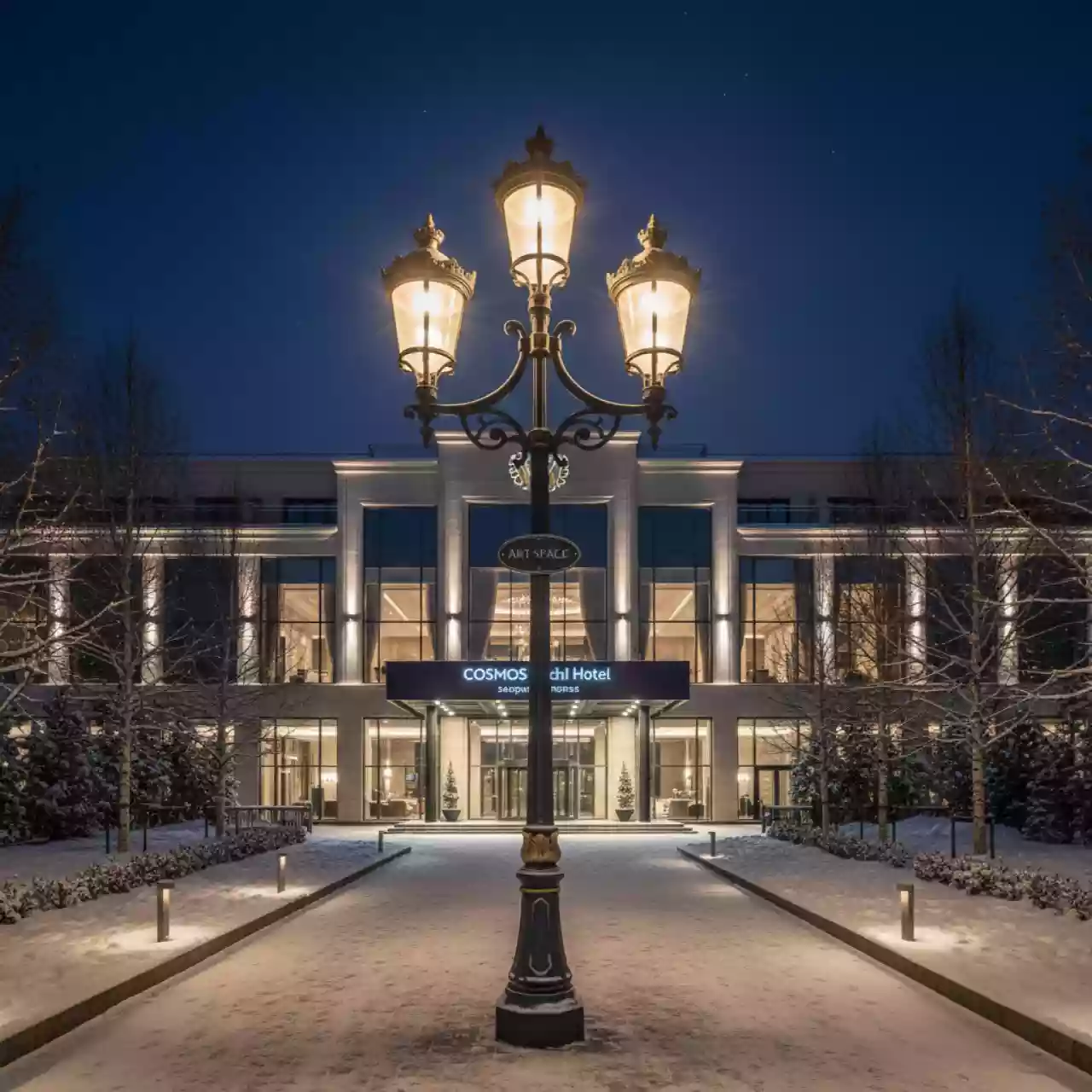 Аренда Фонарь уличный трехрожковый Париж в Cosmos Sochi Hotel — ART SPACE