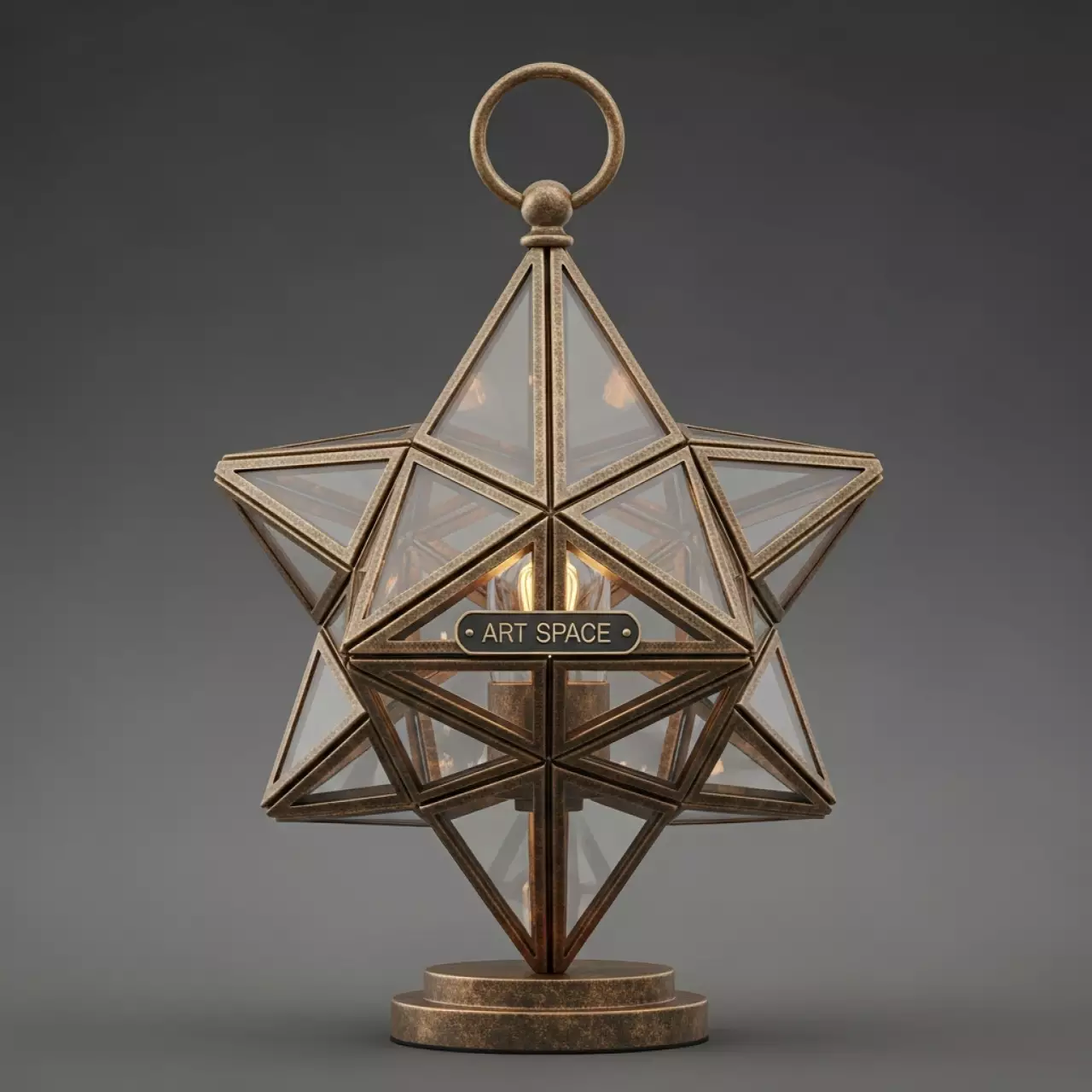 Аренда Фонарь звездочка бронзовый в парке «Ривьера» — ART SPACE
