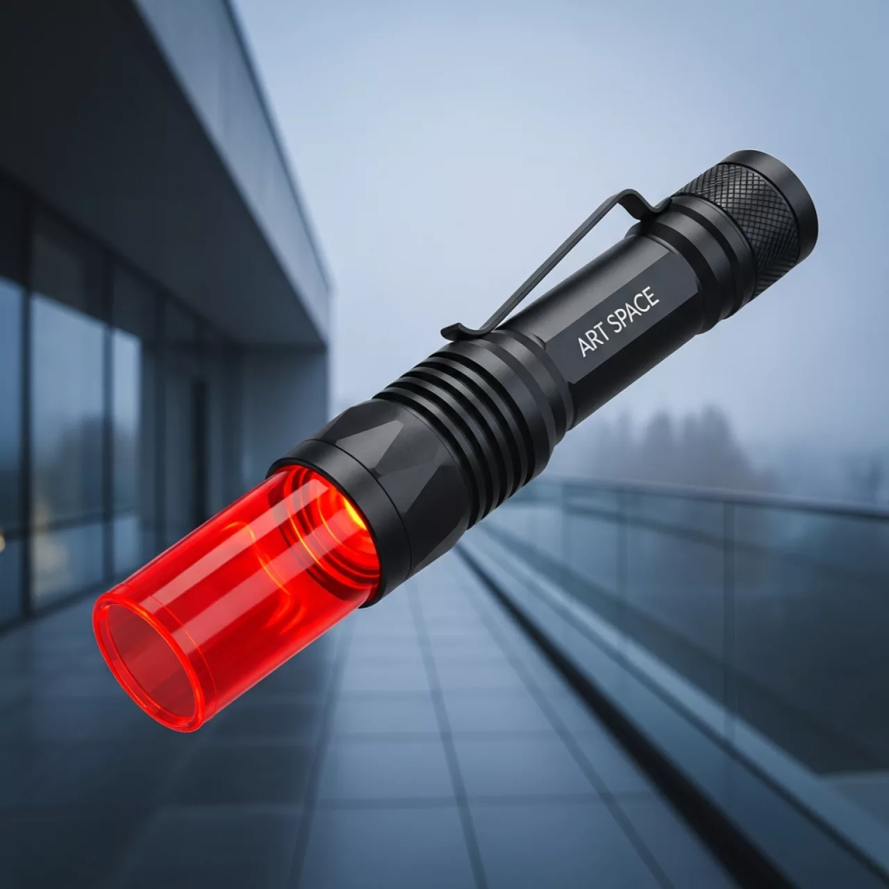 Аренда Фонарик с красной насадкой для стартов стритрейсеров в Grand Karat Sochi — ART SPACE