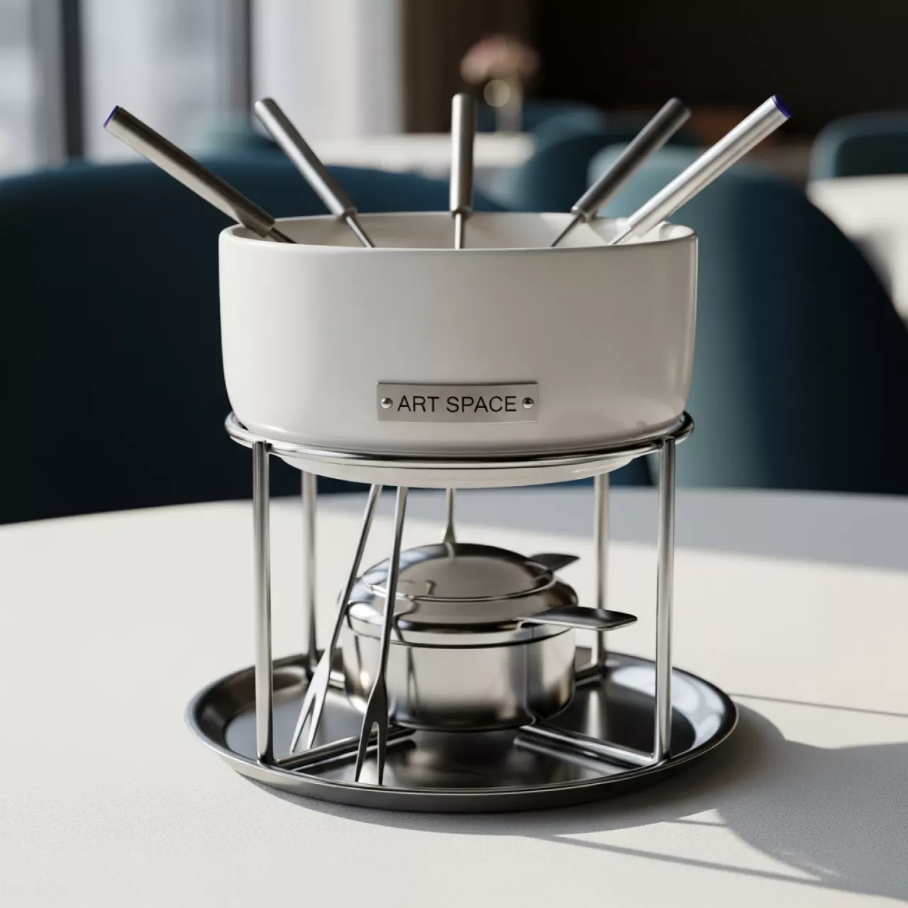 Аренда Фондю для шоколада 0,6 л с 6 вилочками в ресторане «Магеллан» — ART SPACE