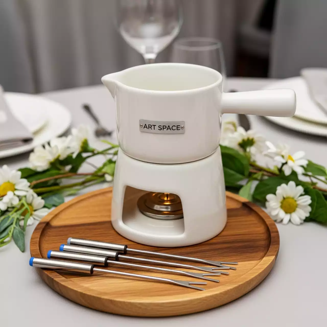 Аренда Фондю для шоколада 6 вилочек 0,6 л в казино «Сочи» — ART SPACE