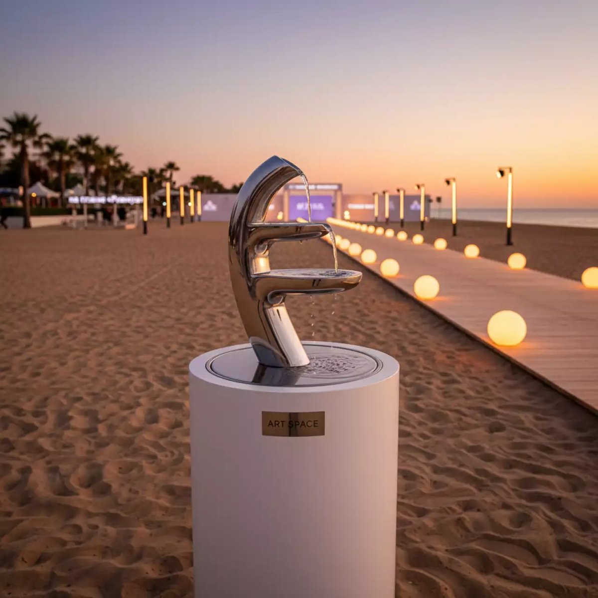 Аренда Фонтан для напитков на пляже «Ривьера» — ART SPACE
