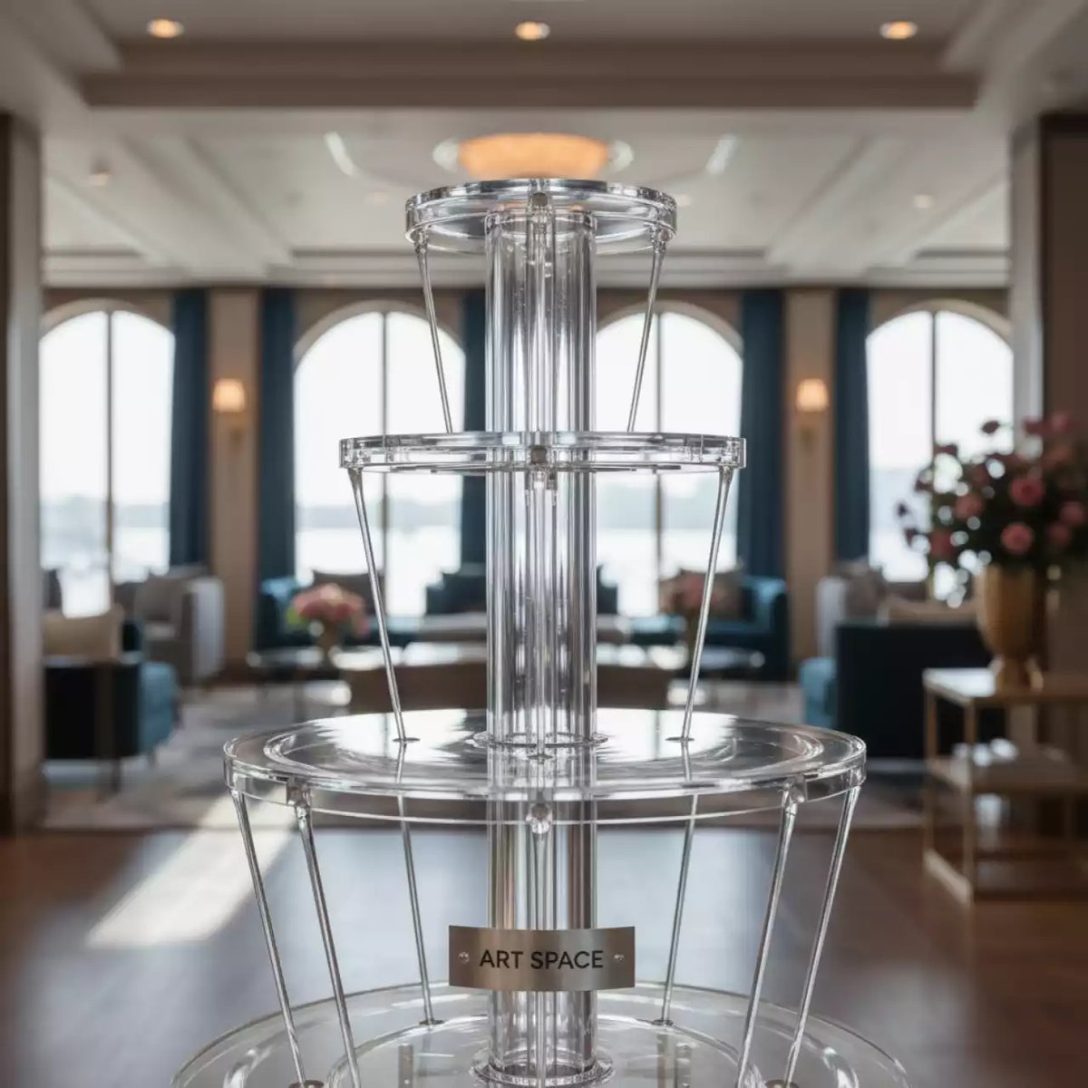 Аренда Фонтан для вина 3 яруса на теплоходе «Дагомыс» — ART SPACE