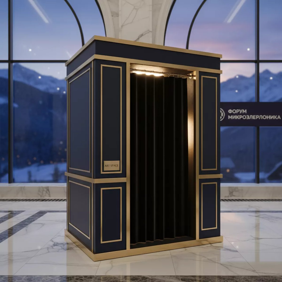 Аренда Фотобудка со шторкой в Radisson Hotel Rosa Khutor — ART SPACE