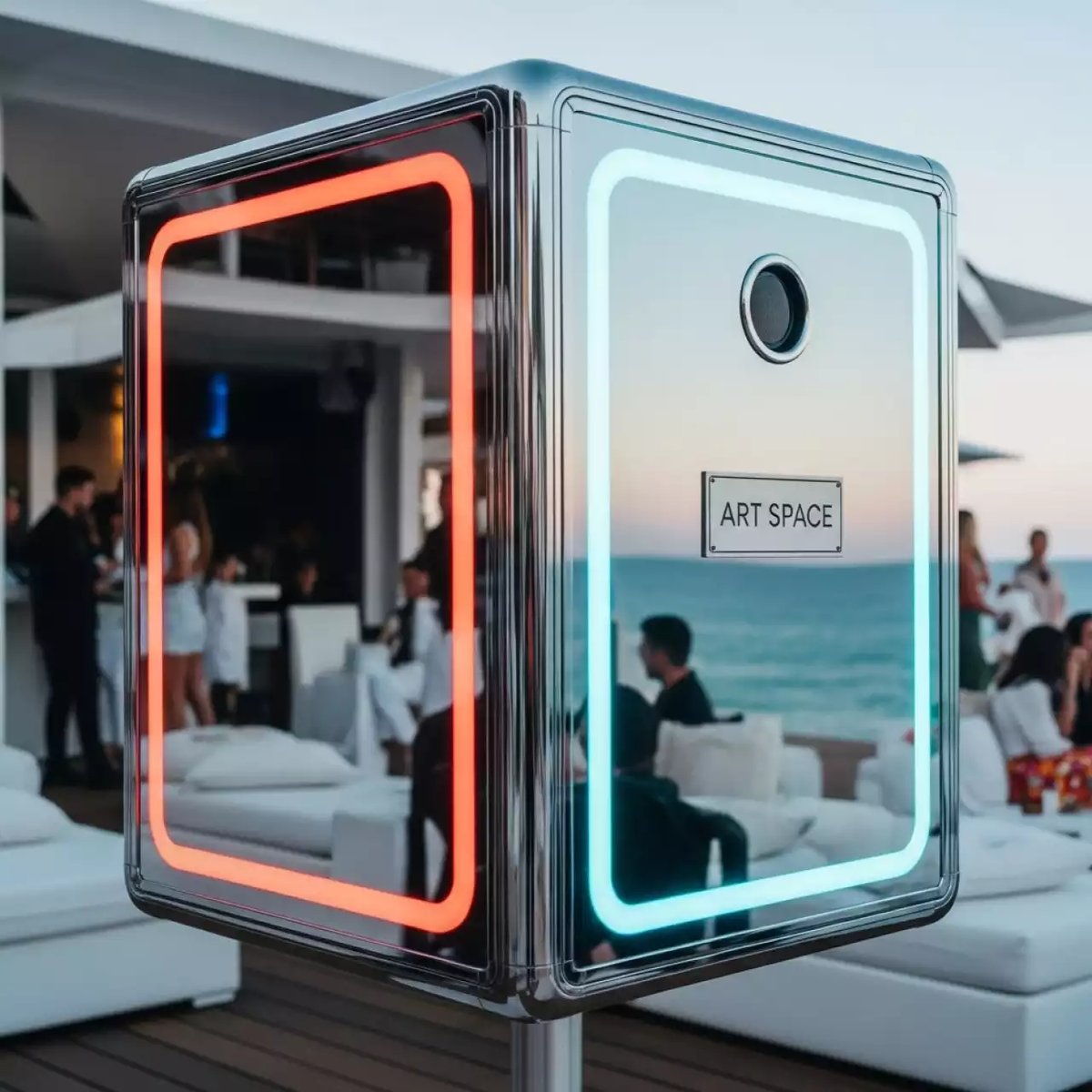 Аренда Фотобудка Standard квадратная свадебная в пляжном клубе Del Mar — ART SPACE