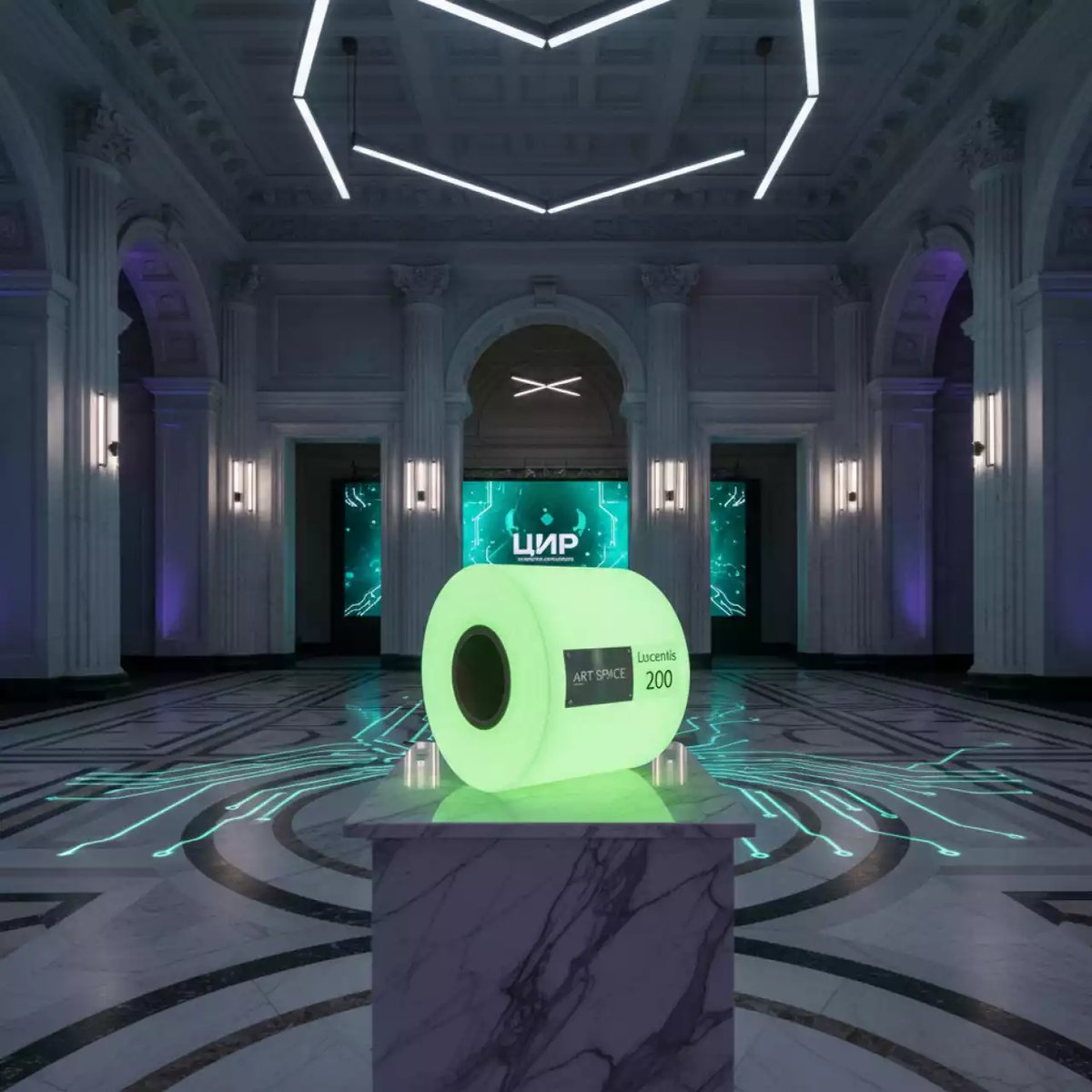 Аренда Фотолюминесцентная пленка Lucentis 200 240 мкм 1,24х20 м на арене «Фишт» — ART SPACE