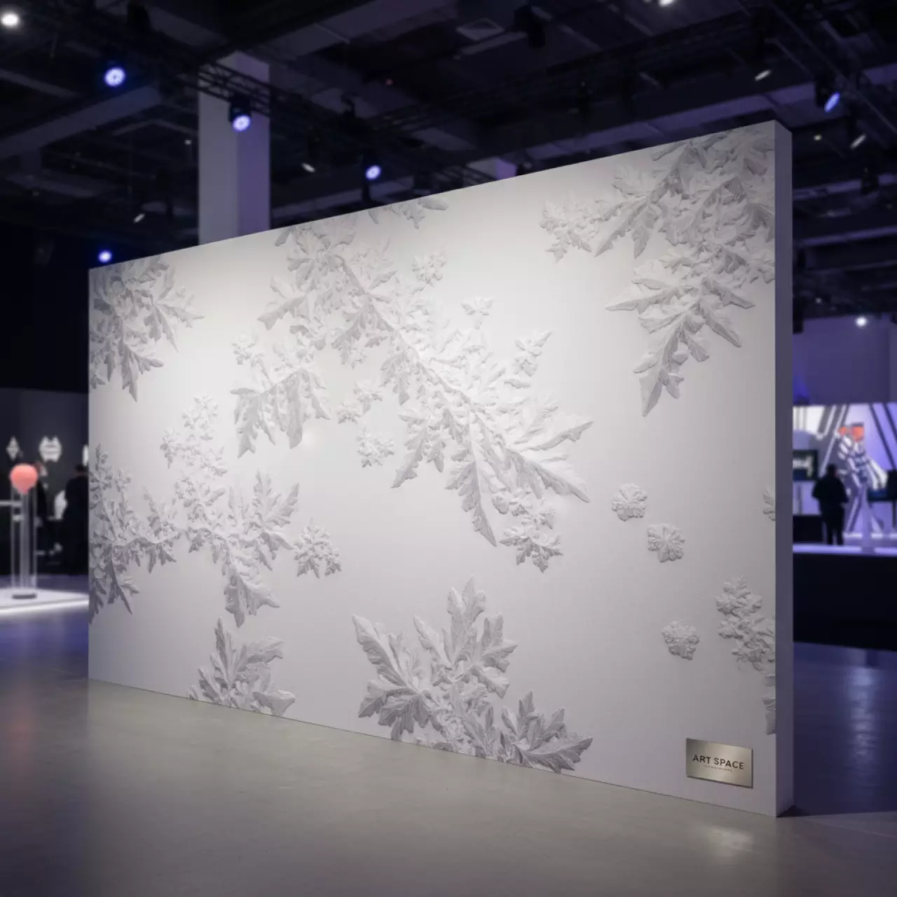 Аренда Фотообои фактурные "Иней" в Gamma Sirius — ART SPACE