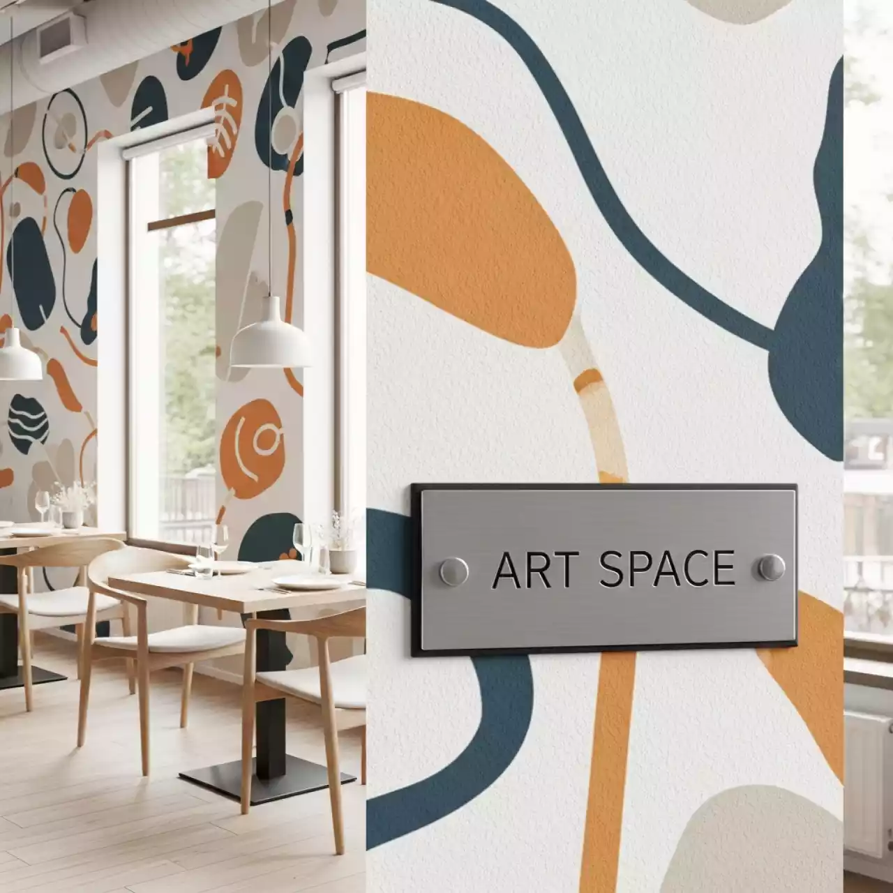 Аренда Фотообои в ресторане «Баран-Рапан» — ART SPACE