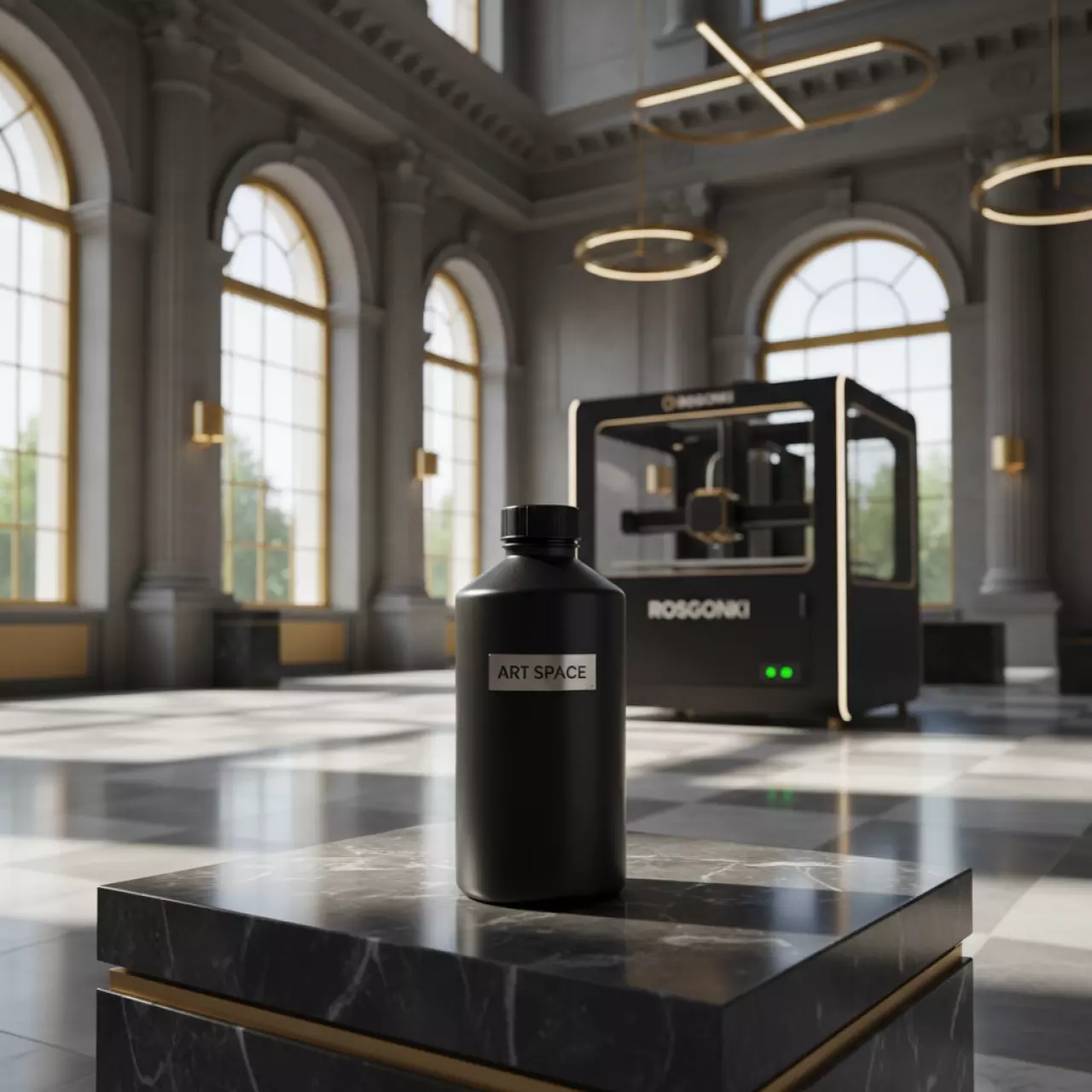 Аренда Фотополимерная смола Phrozen Rock Black Stiff черная 1 кг в Университете «Сириус» — ART SPACE