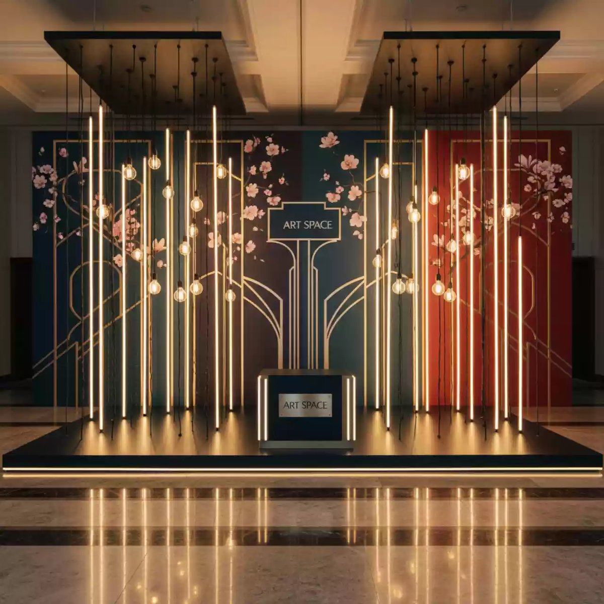 Аренда Фотосессия с винтажными гирляндами Авант Медиа в конгресс-холле отеля Жемчужина — ART SPACE