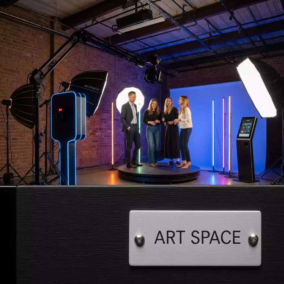 Аренда Фотостойка 360 для конференции в лофте «Студия 21» — ART SPACE