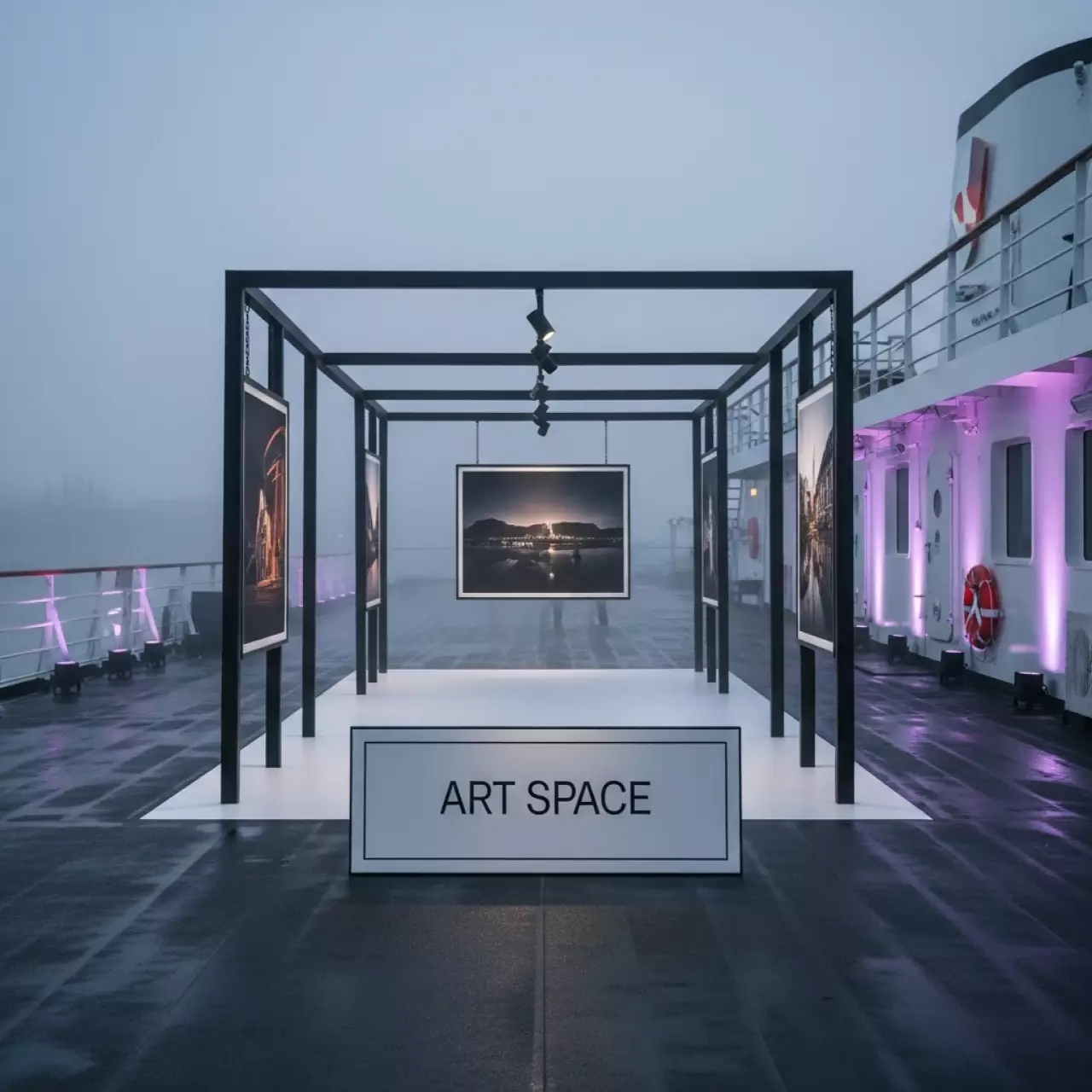 Аренда Фотовыставка уличная на теплоходе «Дагомыс» — ART SPACE