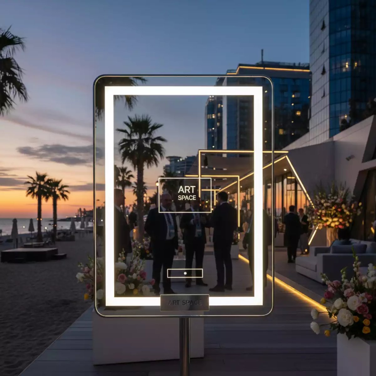 Аренда Фотозеркало свадебное в пляжном комплексе VinoGrad — ART SPACE