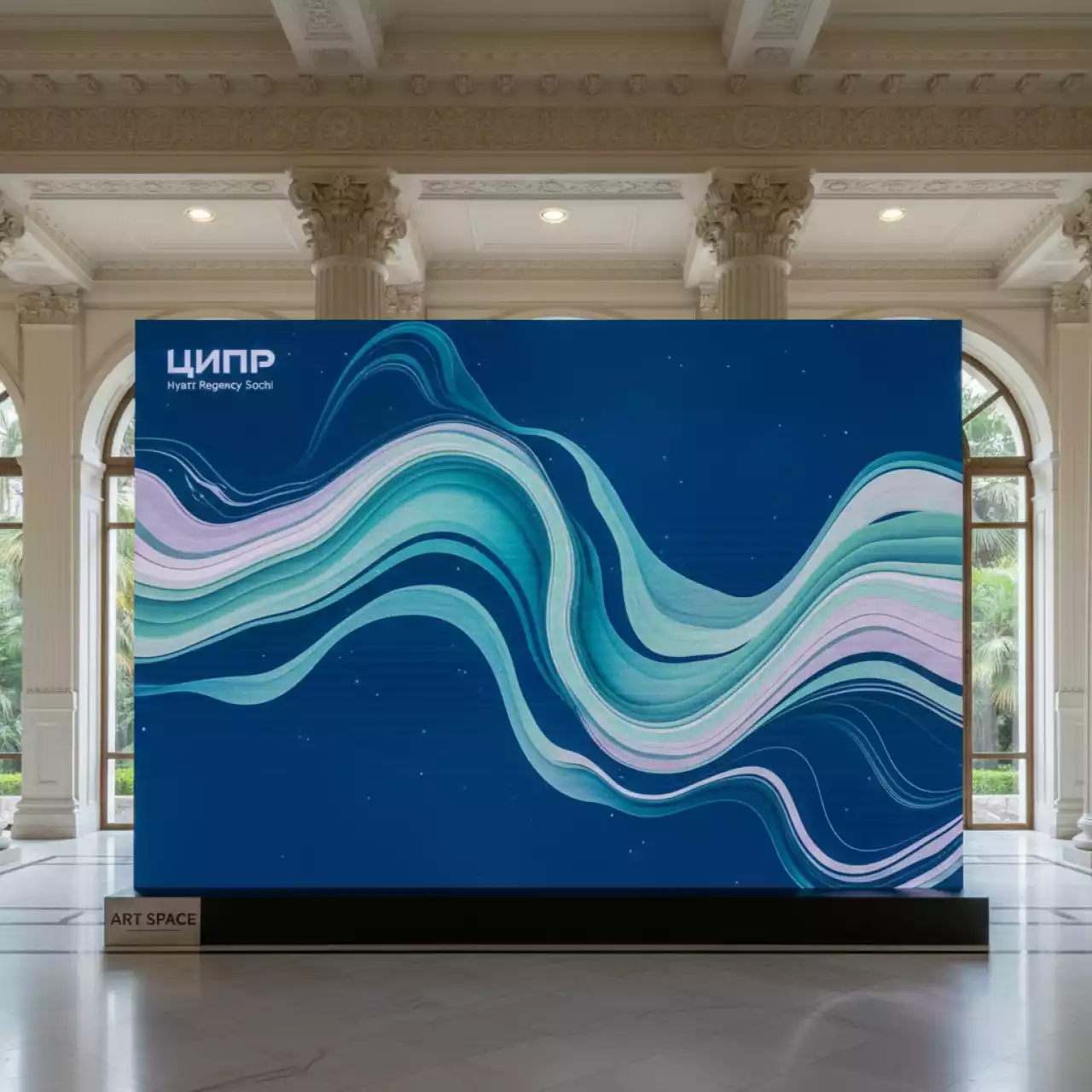 Аренда Фотозона 2D LED 3,2х3,2 м в отеле Hyatt Regency Sochi — ART SPACE