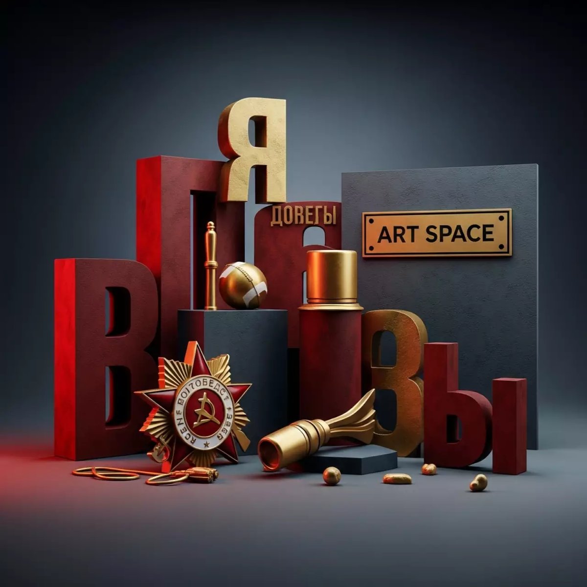 Аренда Фотозона 9 Мая с реалистичными декорациями в Delta Sirius — ART SPACE