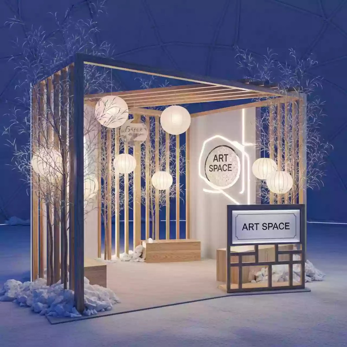 Аренда Фотозона азиатская в ледовом дворце «Большой» — ART SPACE