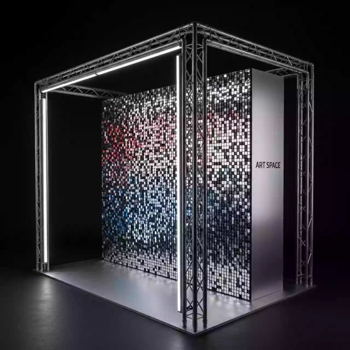 Аренда Фотозона блестящая в Red Arena — ART SPACE