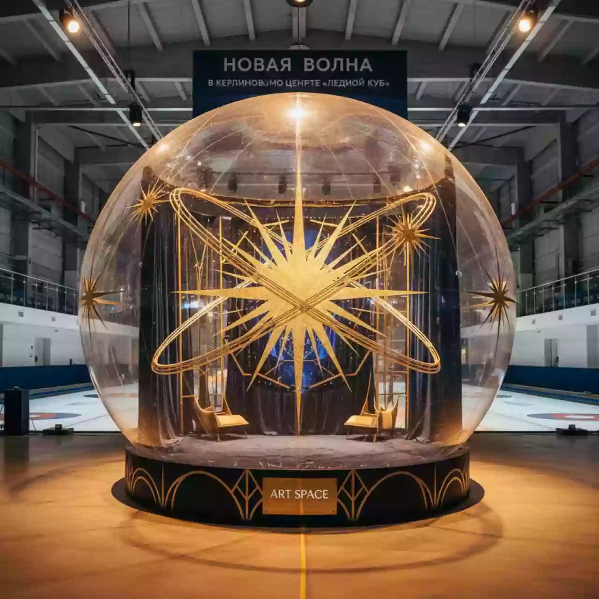 Аренда Фотозона "Чудо шар Космос" в Керлинговом центре «Ледяной куб» — ART SPACE