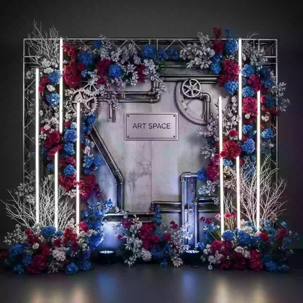 Аренда Фотозона цветочное панно на Имеретинской набережной — ART SPACE