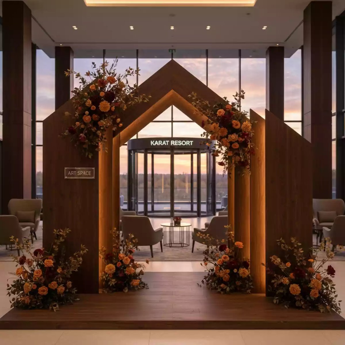 Аренда Фотозона деревянная на свадьбу в Karat Resort — ART SPACE