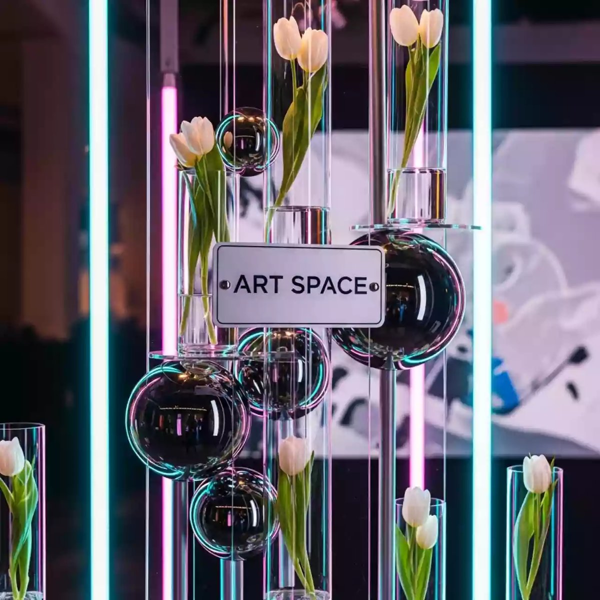 Аренда Фотозона гендер пати в ресторане «Сыроварня» — ART SPACE