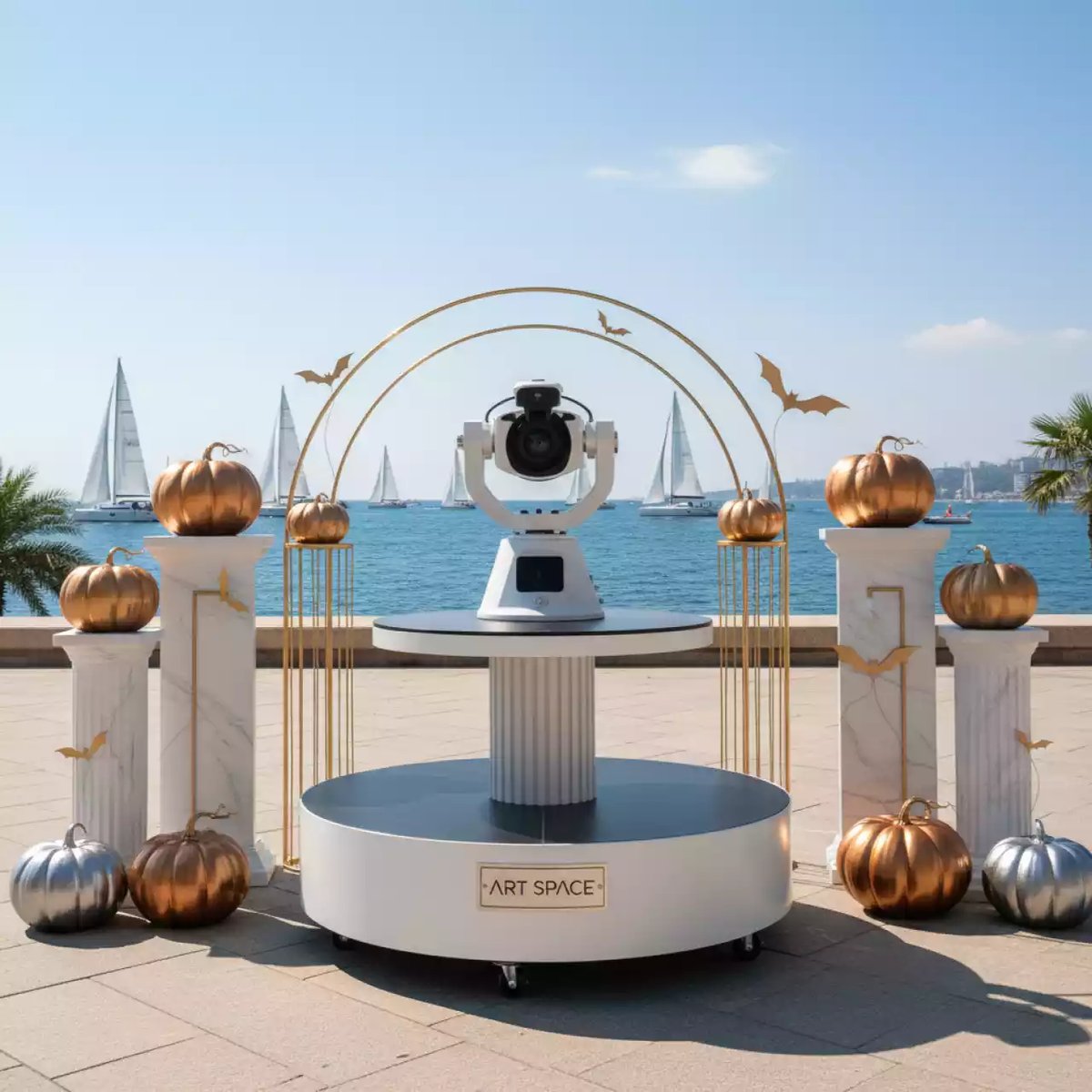 Аренда Фотозона Хэллоуин маленькая планета на парусной регате (Сочи) — ART SPACE