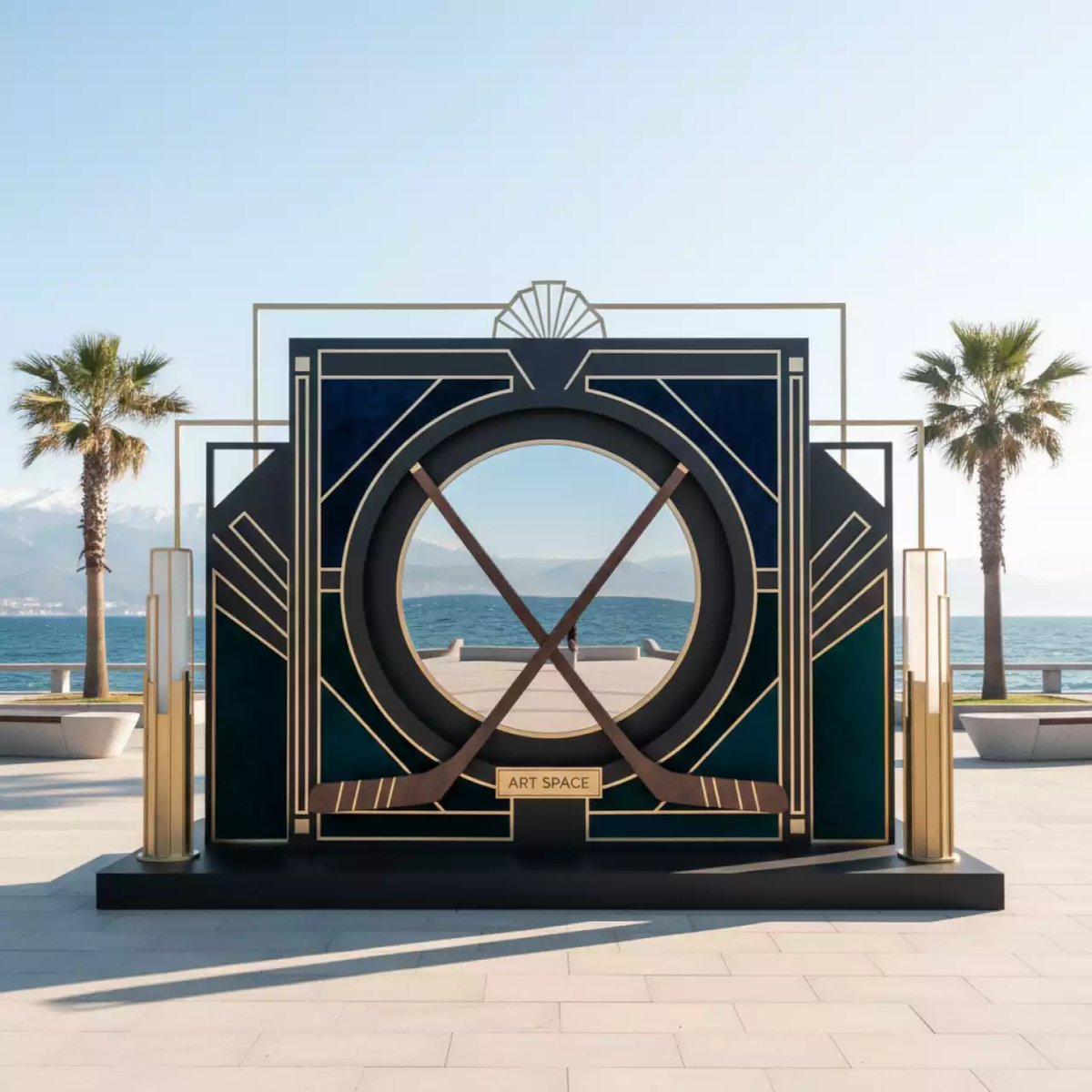 Аренда Фотозона "Хоккей" на Имеретинской набережной — ART SPACE