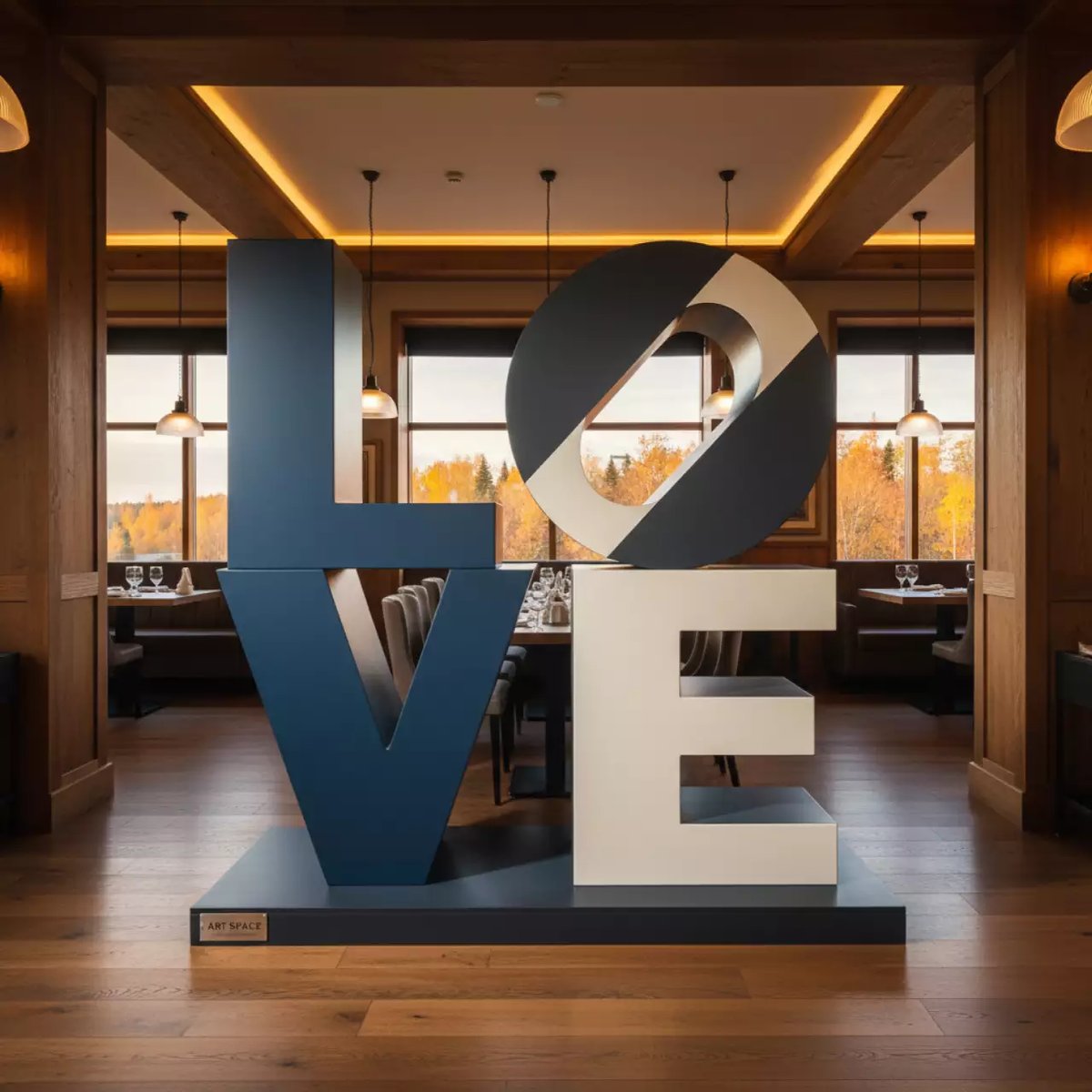 Аренда Фотозона из больших букв Love в ресторане «Плакучая Ива» — ART SPACE