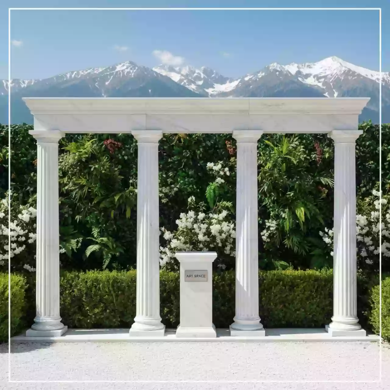 Аренда Фотозона из живых растений на курорте «Газпром» (Альпика) — ART SPACE