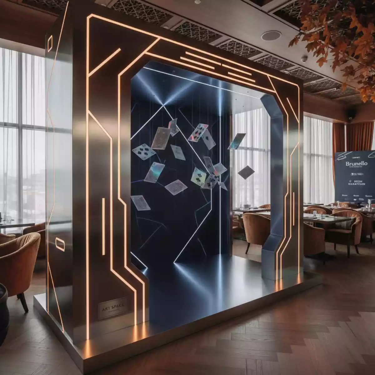 Аренда Фотозона Казино Рояль в ресторане «Brunello» — ART SPACE