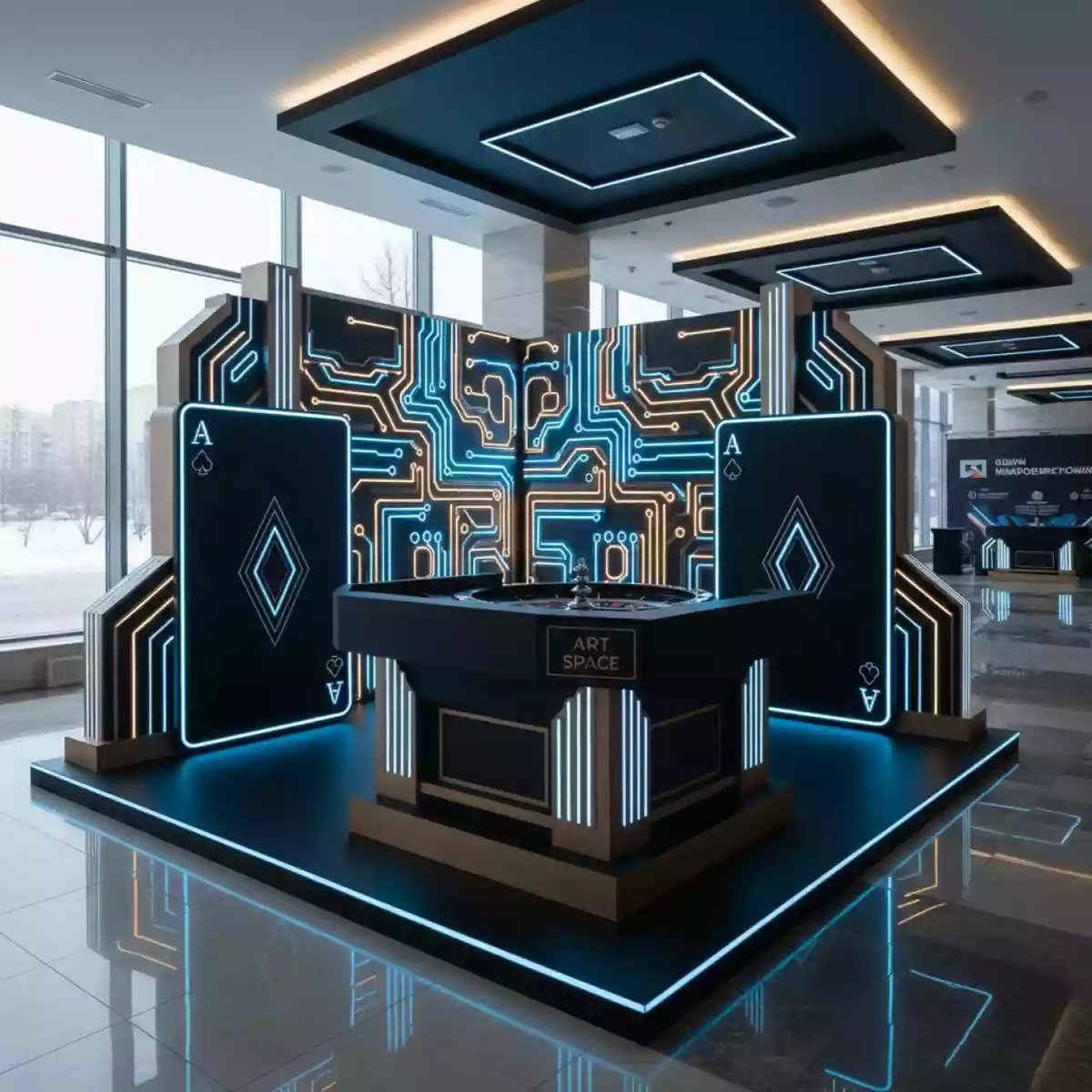 Аренда Фотозона казино в Маринс Парк Отеле — ART SPACE