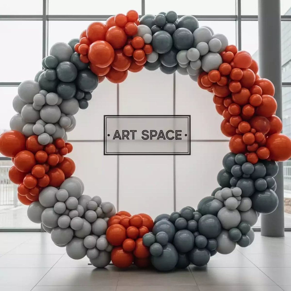 Аренда Фотозона круглая из шаров в ледовой арене «Шайба» — ART SPACE