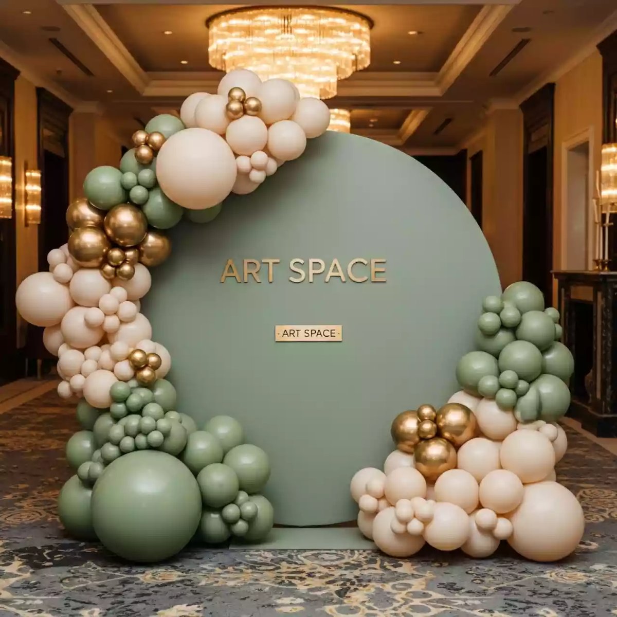 Аренда Фотозона круглая с шарами на юбилей в City Park Hotel Sochi — ART SPACE