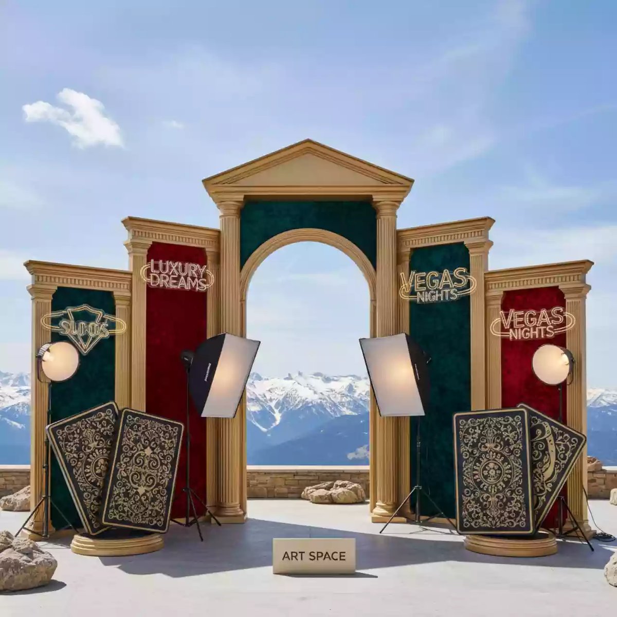 Аренда Фотозона Лас Вегас на площадке Rosa Peak (2320м) — ART SPACE