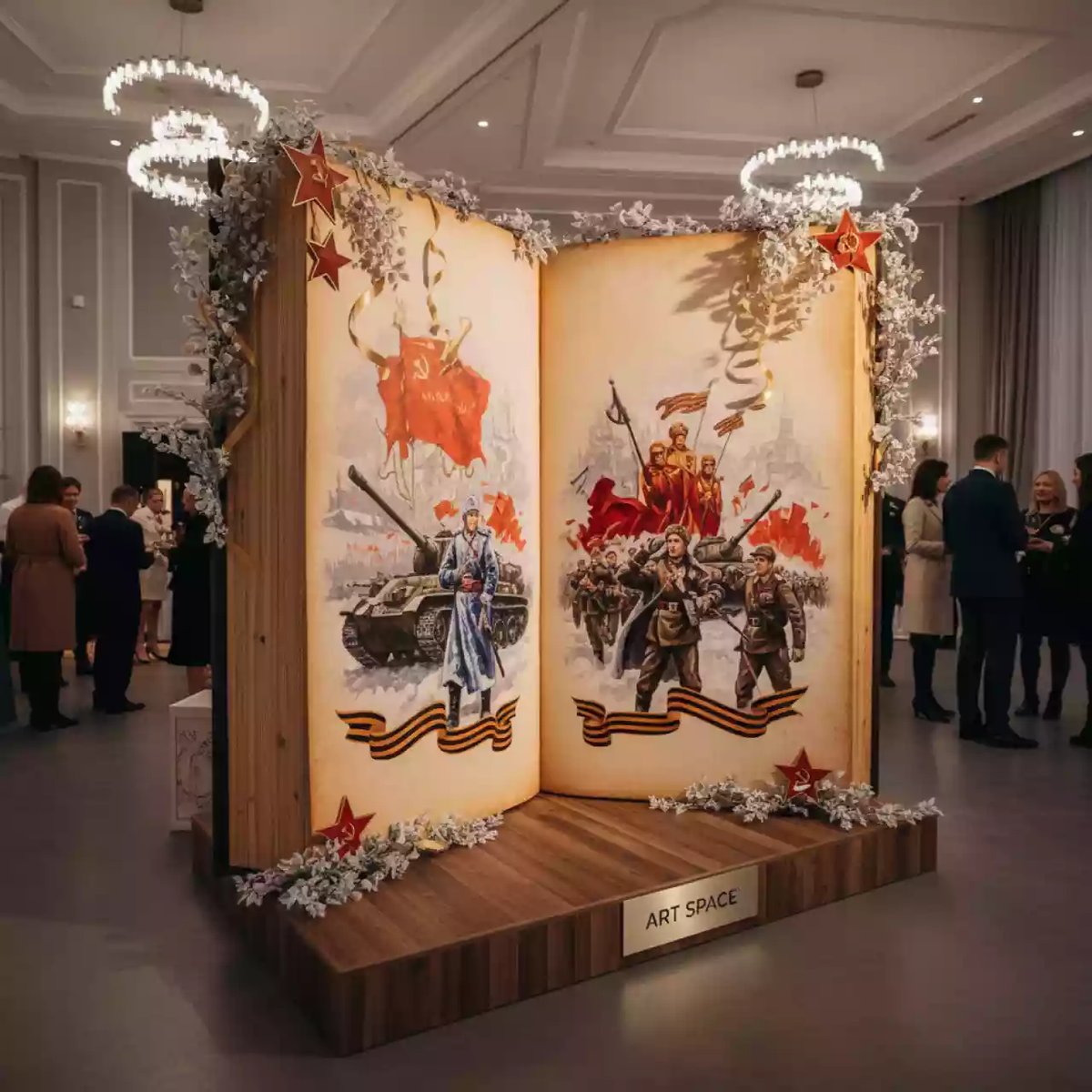 Аренда Фотозона Magic Book на День Победы в усадьбе Голицына — ART SPACE