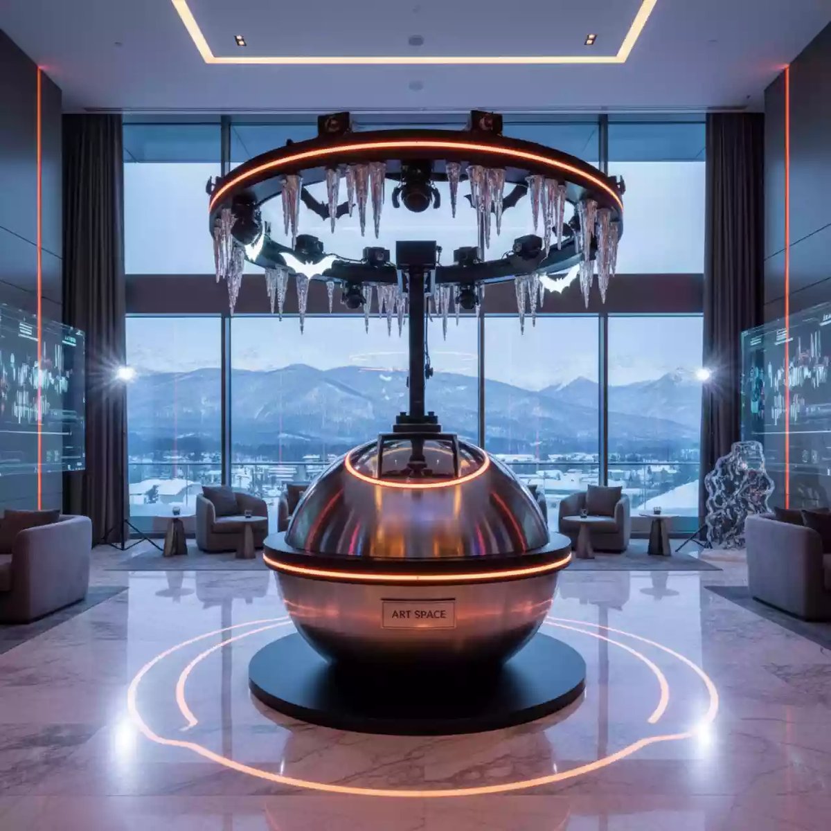 Аренда Фотозона маленькая планета на Хэллоуин в Swissôtel Resort Sochi Kamelia — ART SPACE