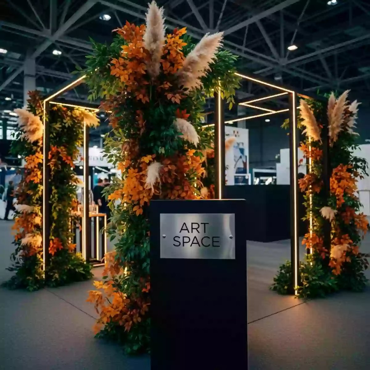 Аренда Фотозона модульная с растениями в Ледовом дворце «Айсберг» — ART SPACE