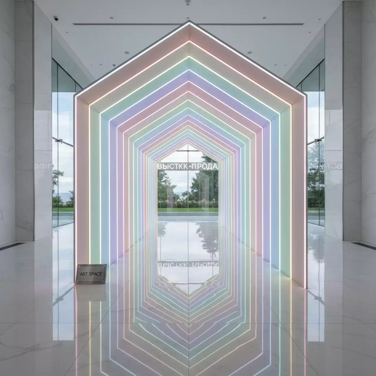 Аренда Фотозона Неоновый тоннель на свадьбу в санатории «Черноморье» — ART SPACE